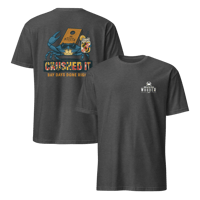 Image 5 of “Crushed It.” Bay Days Done Right T-Shirt– Classic Brackish Wooder Logo (White Logo)