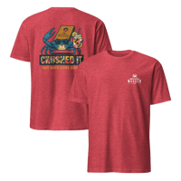 Image 2 of “Crushed It.” Bay Days Done Right T-Shirt– Classic Brackish Wooder Logo (White Logo)
