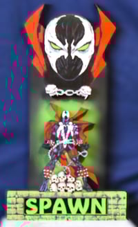 Image 1 of Spawn Hand Crafted 3D Wooden Diorama Wall Décor Hanging Artwork