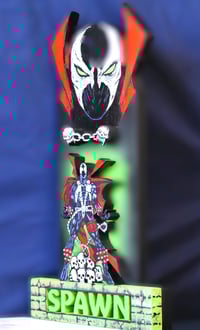 Image 3 of Spawn Hand Crafted 3D Wooden Diorama Wall Décor Hanging Artwork