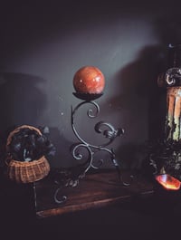 Image 1 of Iron swirl stand 