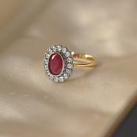 Image 2 of Diana Ruby Halo Ring
