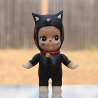 Image 1 of Limited Edition Halloween Black Cat Kewpie Resin Figure 