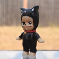 Image 2 of Limited Edition Halloween Black Cat Kewpie Resin Figure 