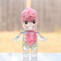 Image 2 of Limited Edition Halloween Double Glow in the Dark Skeleton Anatomy Kewpie Resin Figure 