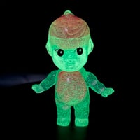 Image 3 of Limited Edition Halloween Glow in the Dark Skeleton Anatomy Kewpie Resin Figure 
