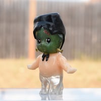 Image 4 of Limited Edition Halloween Glow in the Dark Frankenstein Kewpie Resin Figure 