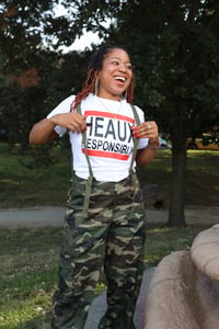 Image 1 of Run Heaux white HR shirt