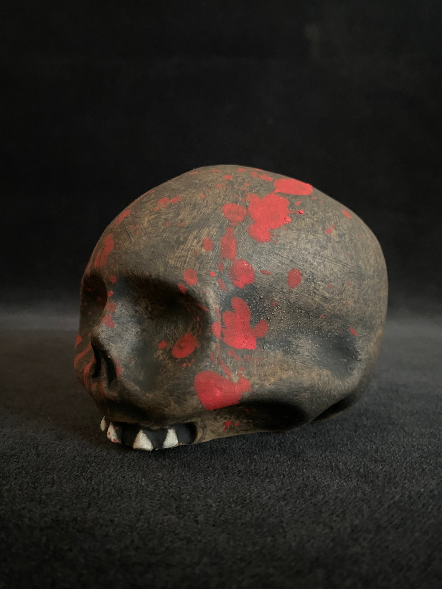 Image of Mini Halloween Blood Splattered Skull Mug (a)