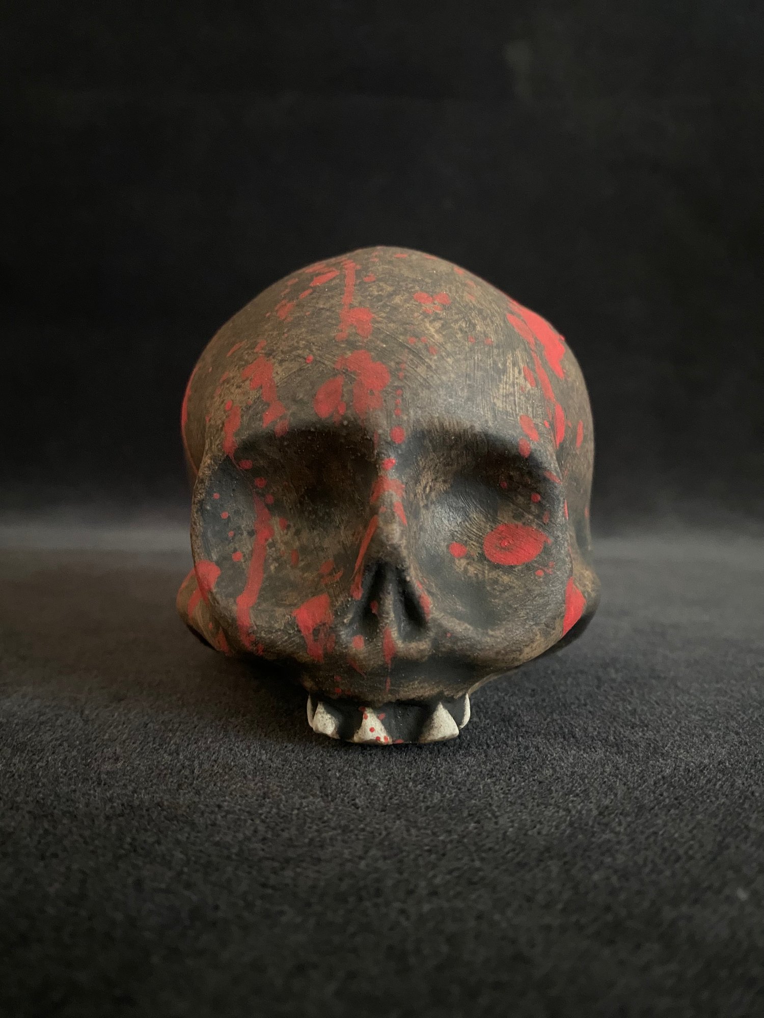 Image of Mini Halloween Blood Splattered Skull Mug (a)