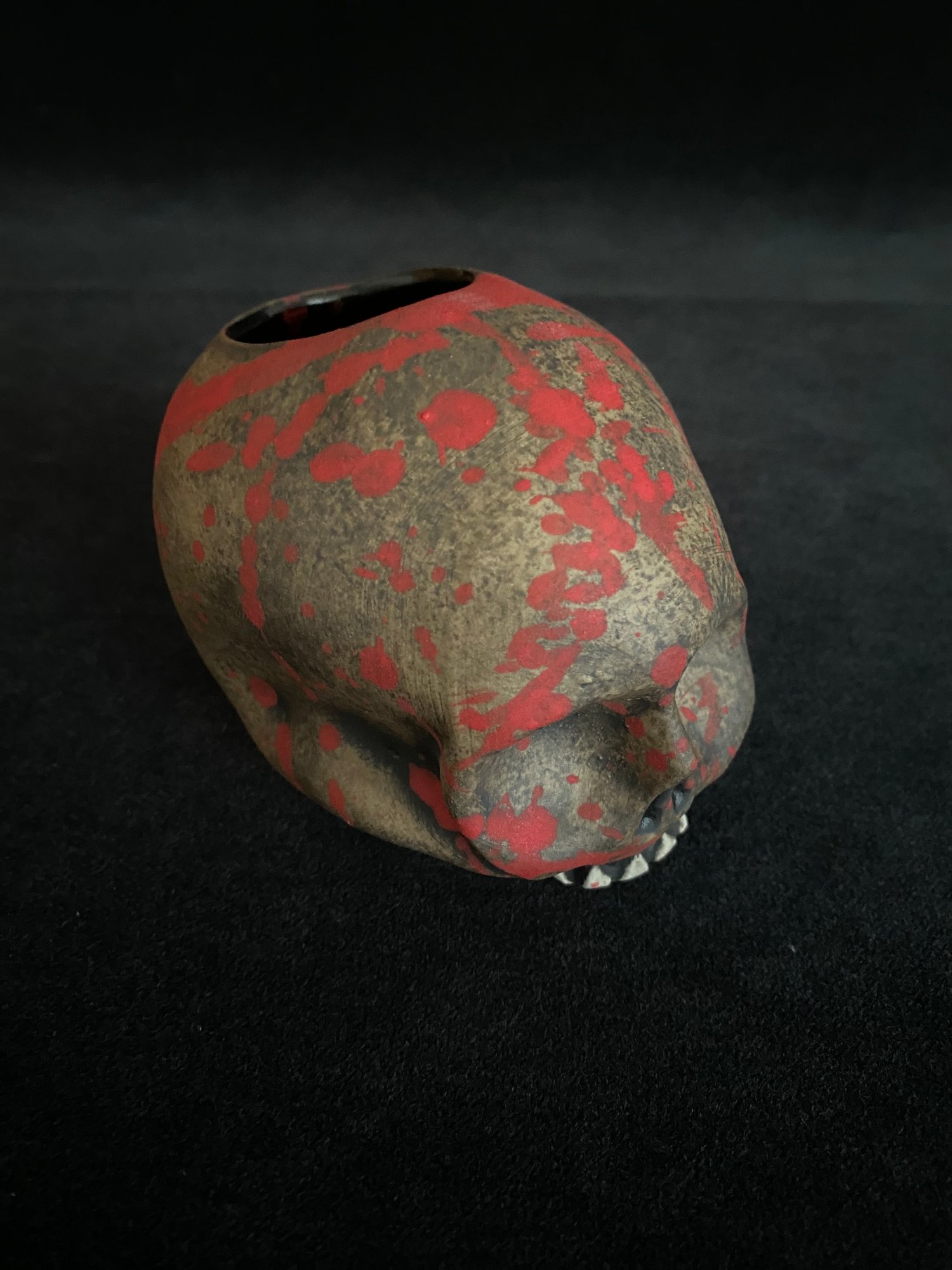Image of Mini Halloween Blood Splattered Skull Mug (b)