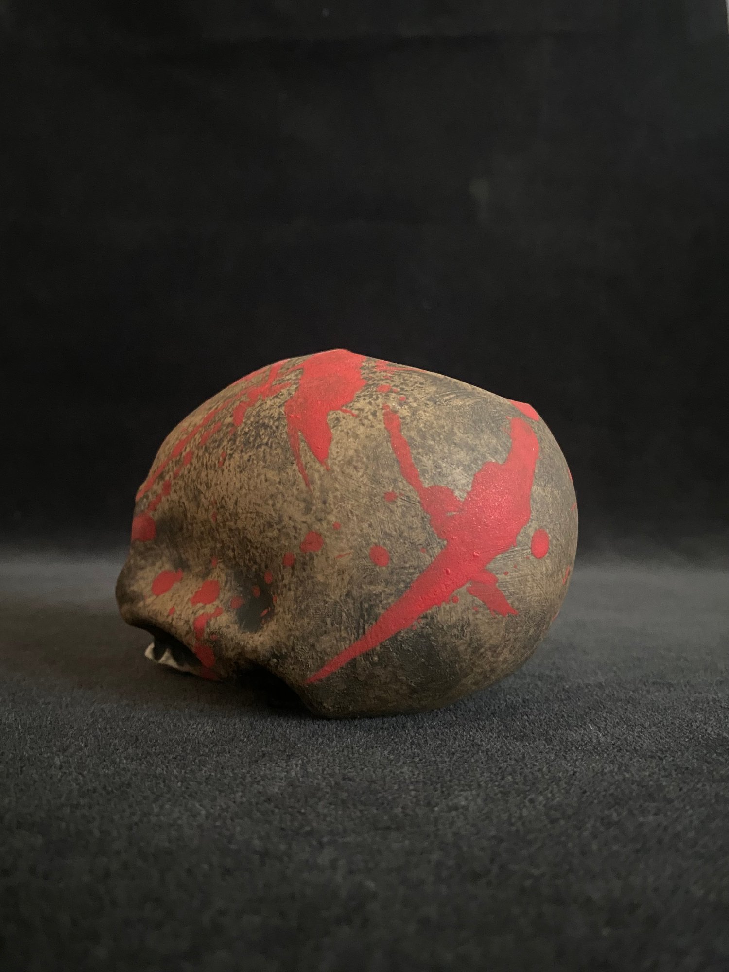 Image of Mini Halloween Blood Splattered Skull Mug (b)