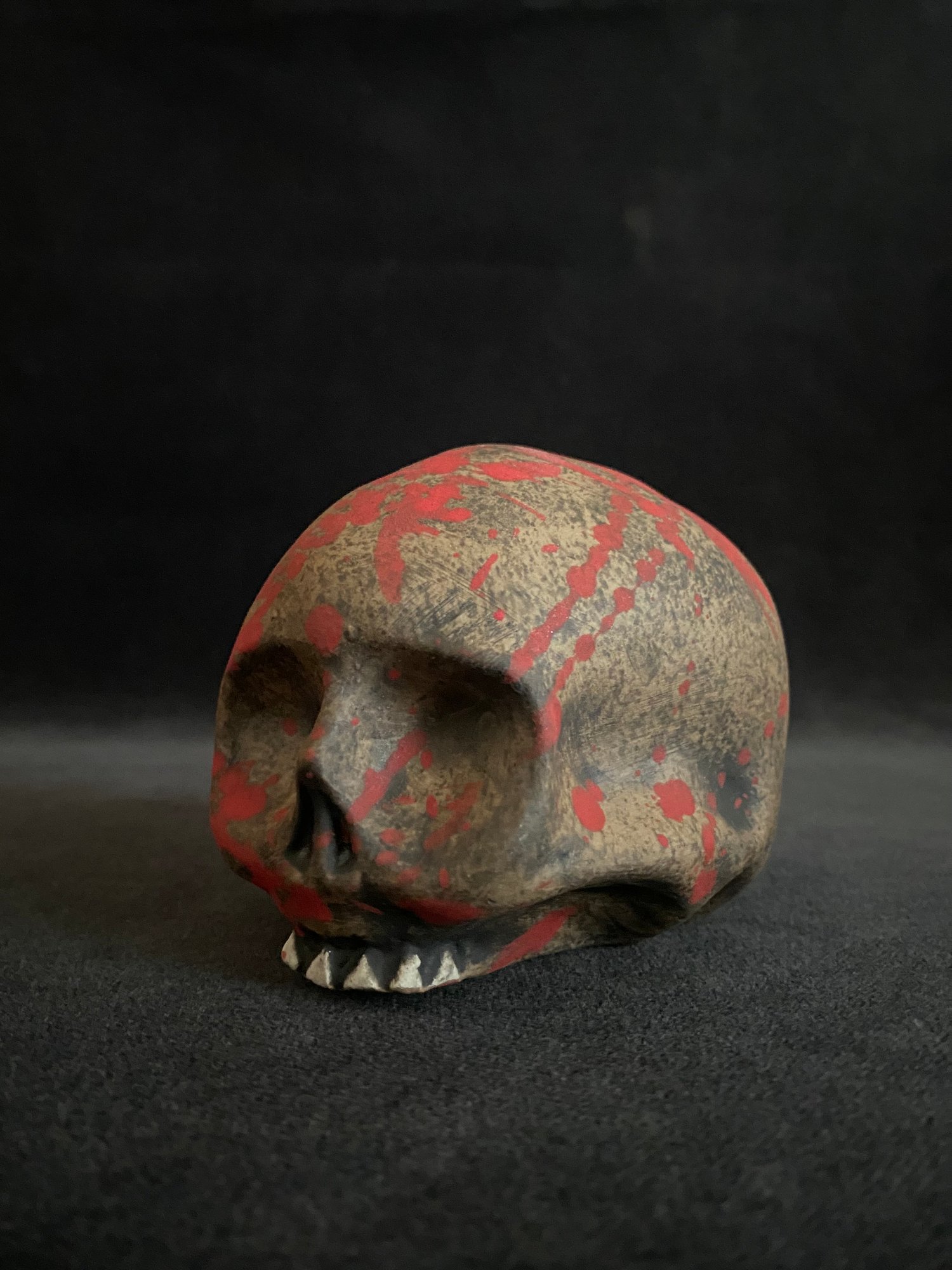 Image of Mini Halloween Blood Splattered Skull Mug (b)