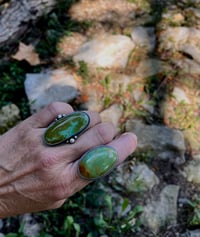 Image 3 of Kingman Turquoise Ring Sterling Silver