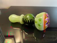 Image 2 of 4.5" Wig-Wag Glass Hand Pipe, Mint