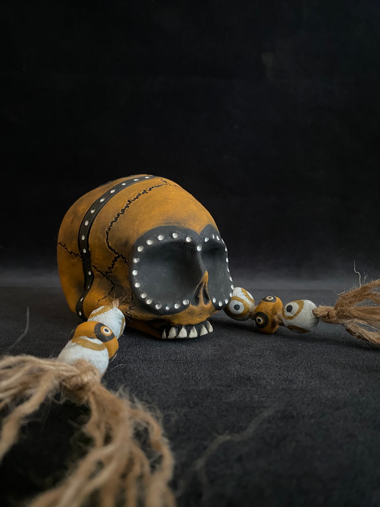 Image of Mini Trophy Skull Mug in Halloween Colors (b)