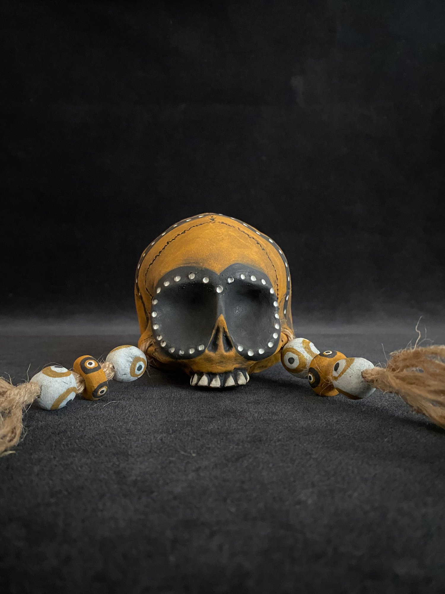Image of Mini Trophy Skull Mug in Halloween Colors (b)