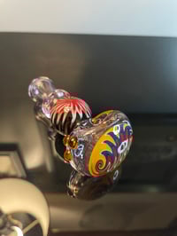 Image 5 of 4.5" Wig-Wag Glass Hand Pipe, Pink