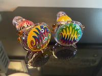 Image 8 of 4.5" Wig-Wag Glass Hand Pipe, Pink