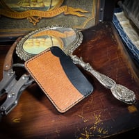 Image 2 of Every Wallet - Wood Grain Tan & Black