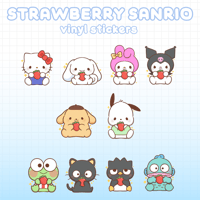 Strawberry Sanrio Vinyl Sticker 