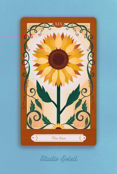Image of 'The Sun' Tarot Card Print