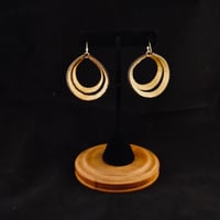 Image 4 of Copper & Brown Double Hoop
