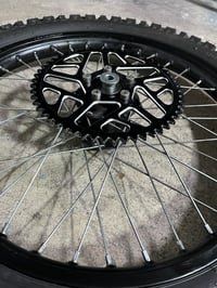 Image 2 of Surron Light Bee 19" Wheel Set with Shinko 244 tires & Sprocket
