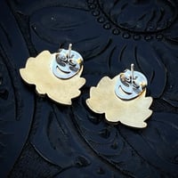 Image 3 of Art Deco Brass Earrings