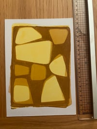 Image 3 of Abstract yellow, mustard, tan.
