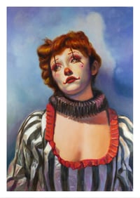 Image 2 of Sad clown, art print, A4