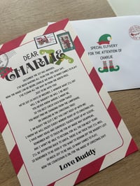 Image 1 of Elf on a shelf rhyming letter/card