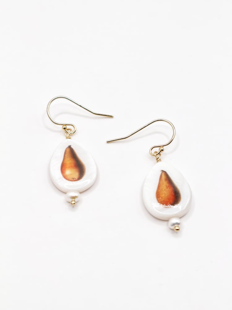 Image of Mismatched Pear Earrings No.4