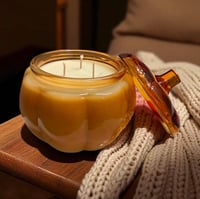 Image 6 of Glass Pumpkin Candle 
