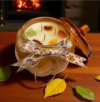 Image 5 of Glass Pumpkin Candle 