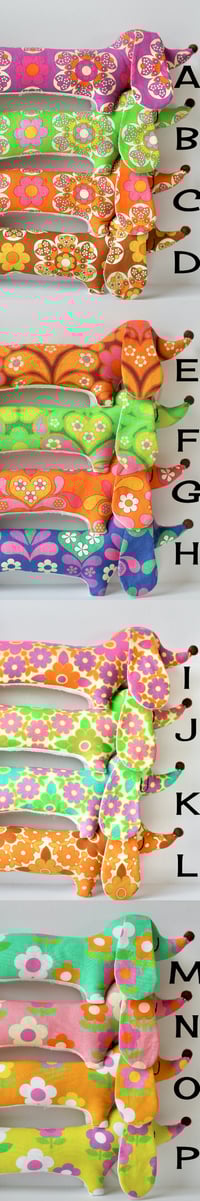 Image 4 of Handmade Retro Fabric Dachsund Toy