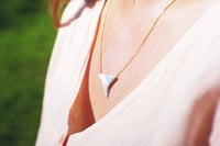 Image 2 of Swallow bird charm pendant necklace