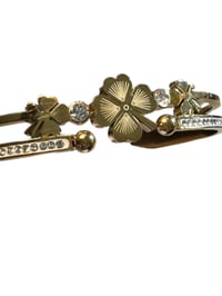 Image 4 of BANGLE BRACELET STAINLESS STEEL LUCKY FLOWER