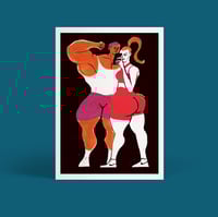 Image 1 of 'Gym couple' Giclée Print