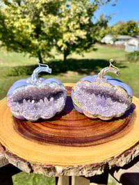 Image 12 of Handmade Geode Pumpkins and Mushrooms