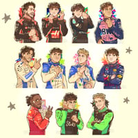 Image 1 of 3D F1 Drivers Charms 2025