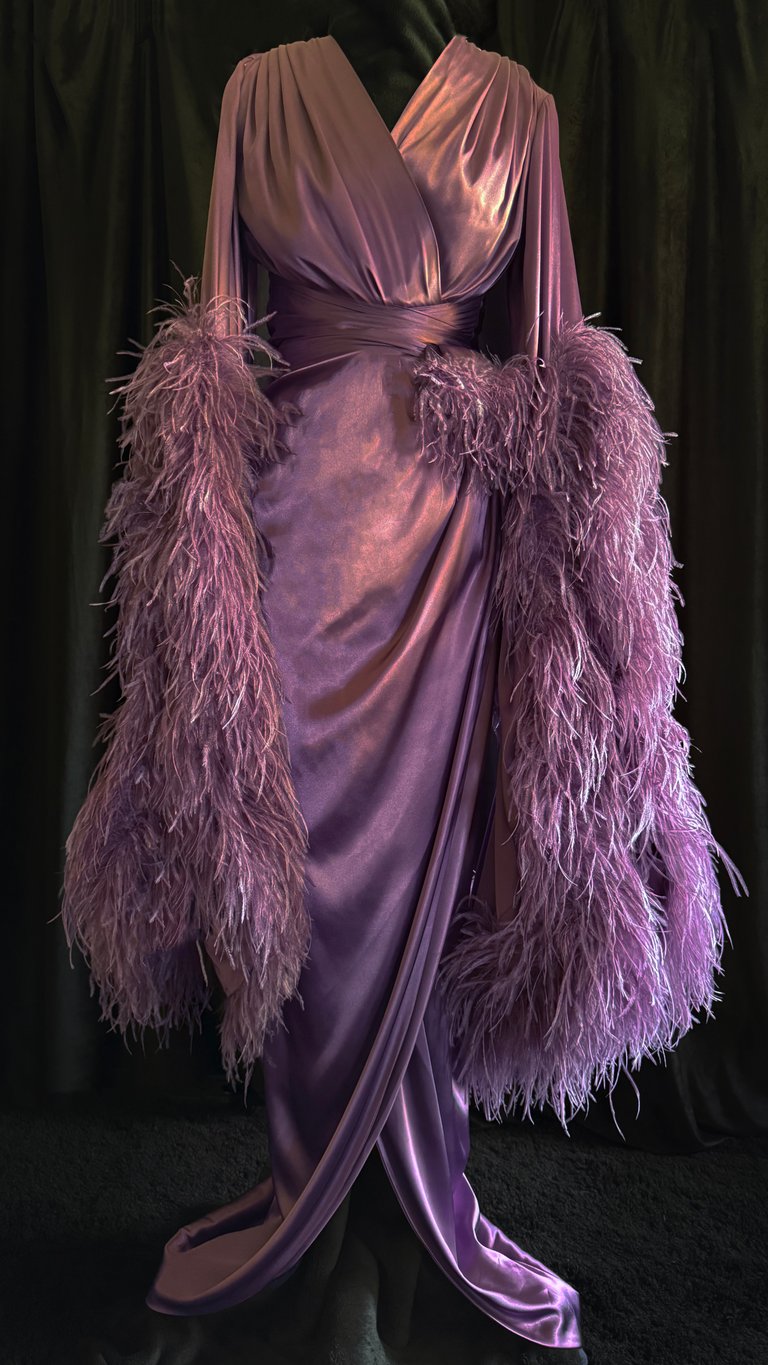 Limited Edition Special Order Purple Dusk "Selene" Dressing Gown Image 2