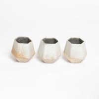 Image 1 of Ceramic Geometric Tumbler White