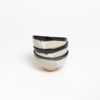 Image 3 of Ceramic Elevated Serving Bowl with Dripping Glaze