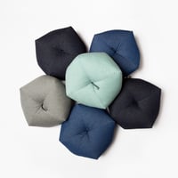 Image 3 of Takaokaya Ojami Cushion - Sea Mist Cotton