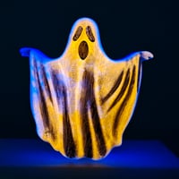 Image 2 of Ghostie- white to orange/violet glow