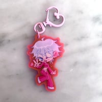 Image 2 of [PREORDER] Pink Tracksuit Acrylic Keychain