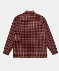 Image 2 of POLAR_MIKE LS SHIRT | FLANNEL :::OXBLOOD:::