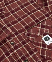 Image 3 of POLAR_MIKE LS SHIRT | FLANNEL :::OXBLOOD:::