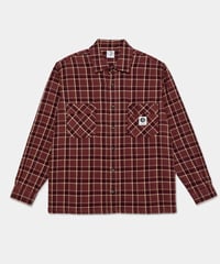 Image 1 of POLAR_MIKE LS SHIRT | FLANNEL :::OXBLOOD:::